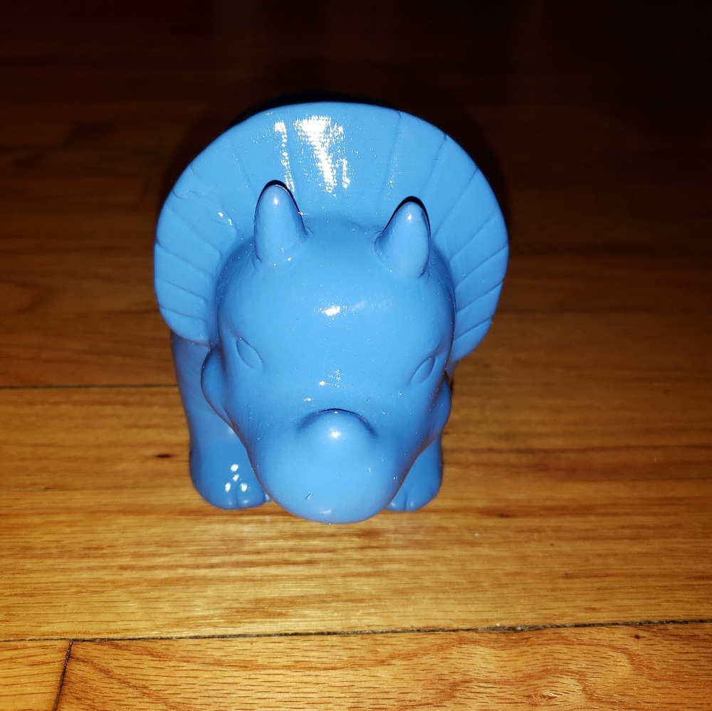 Triceratops dinosaur planter